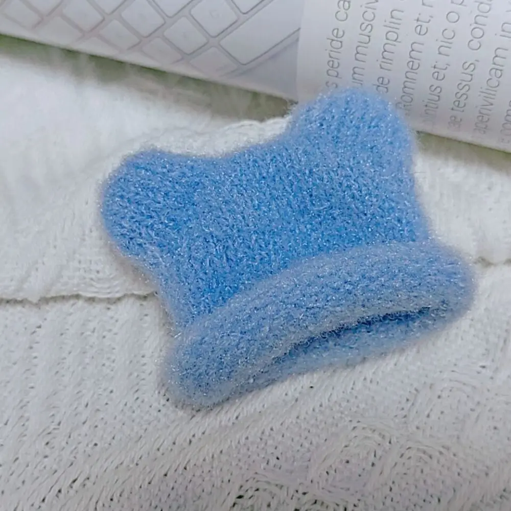 หมวกไหมพรมถักมือขนาดเล็ก วัสดุทำมือ หมวกตกแต่ง DIY ขนาดเล็ก สีสันสดใส น่ารัก หมวกไหมพรมถักนิ้วมือ สำหรับตุ๊กตา BJD