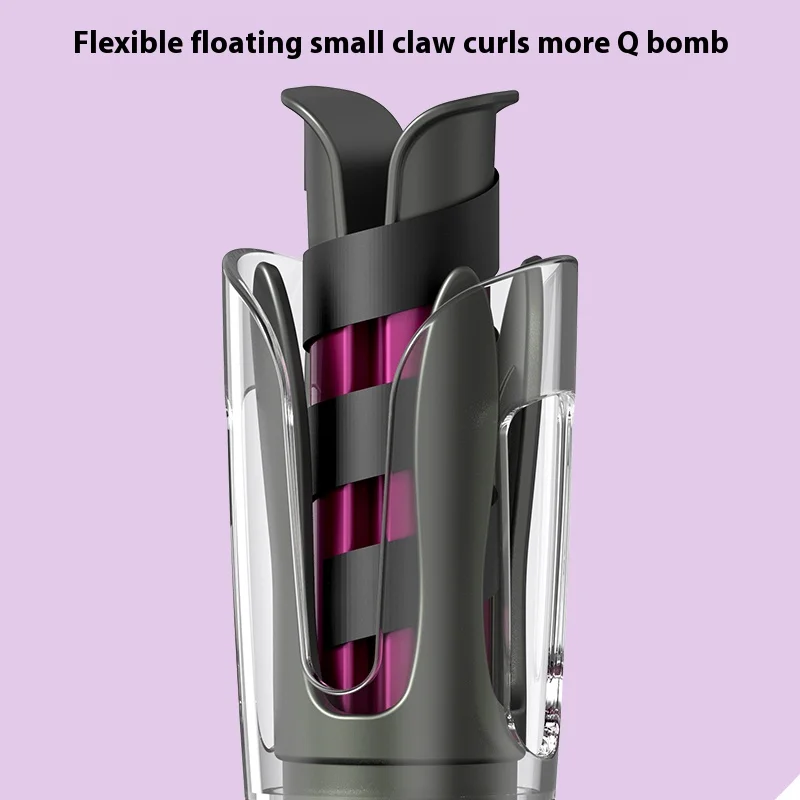 自動カールアイロン 32MM ダブルスロット マイナスイオン ポータブルヘアカーラー 定温 アンチホットスタイラー 旅行用カーラー