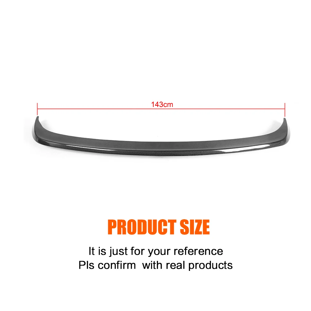 Rear Trunk Middle Wing Back Spoiler Lip for Volkswagen VW Golf 6 VI MK6 GTI R20 2010 - 2013 Carbon Fiber / FRP Unpainted