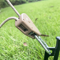 2/4/6pcs Reflective  Wind Rope Camping Tent Rope Tie Down Fastener Fixed Buckle Pulley Tensioner Ratchet Hangers Awning Outdoor