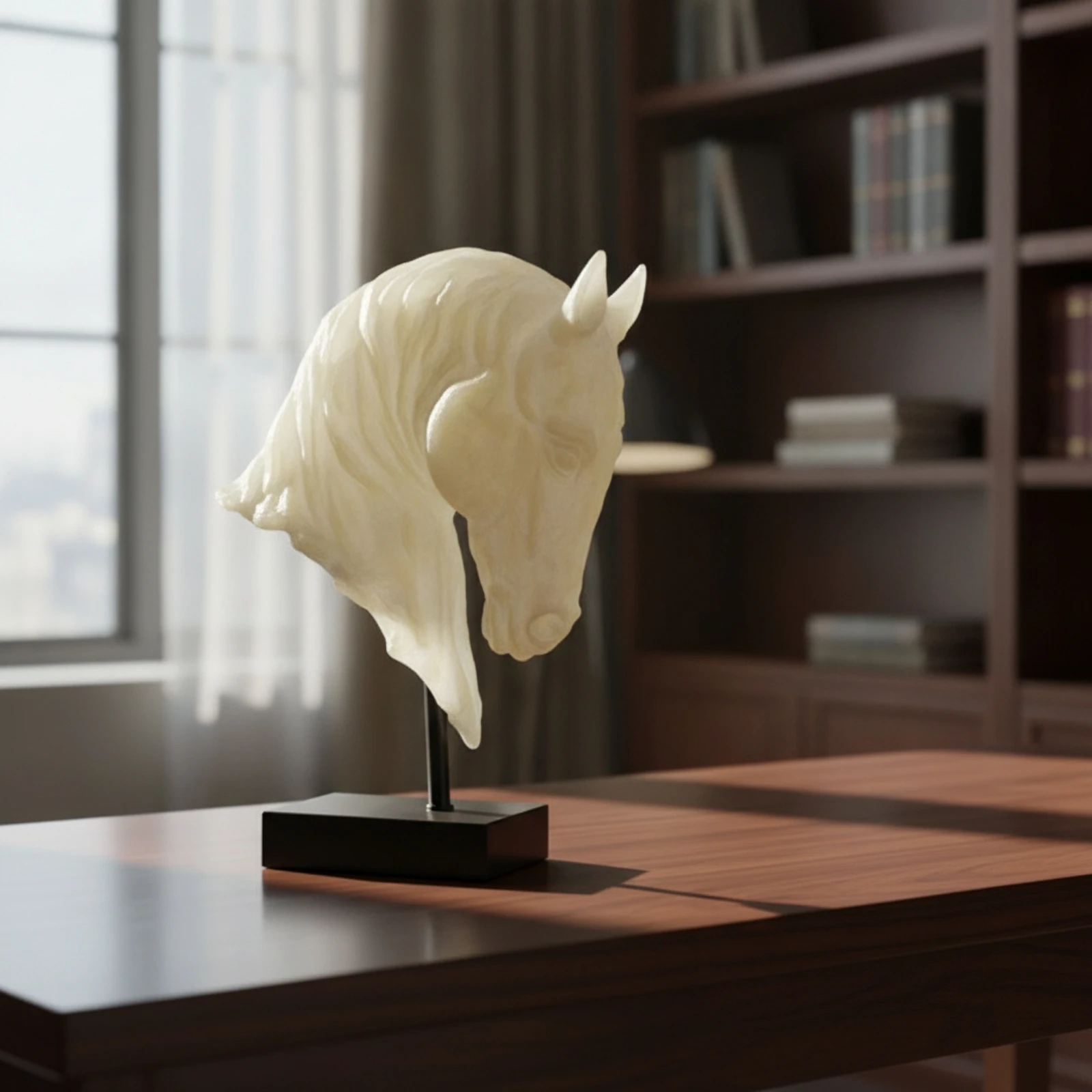 Patung Kepala Kuda Patung Kepa - Resin Art Table Top ulasan dan harga