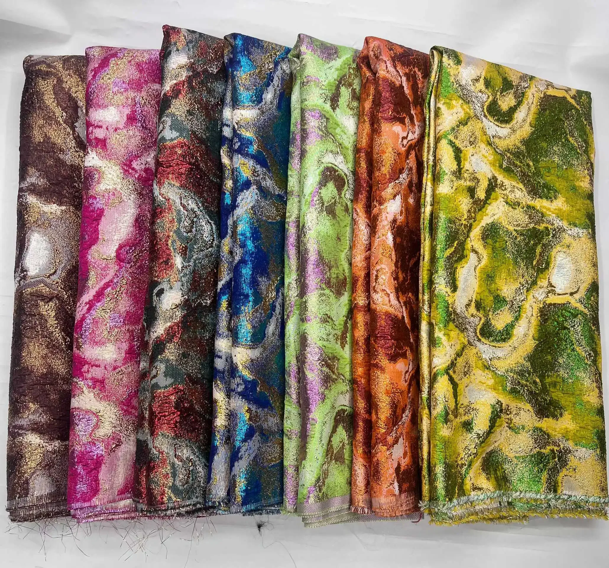 2025 New Design Jacquard Brocade Lace Fabric for Party African Organza Lace Fabric French Nigerian Wedding Lace Fabric CC1619