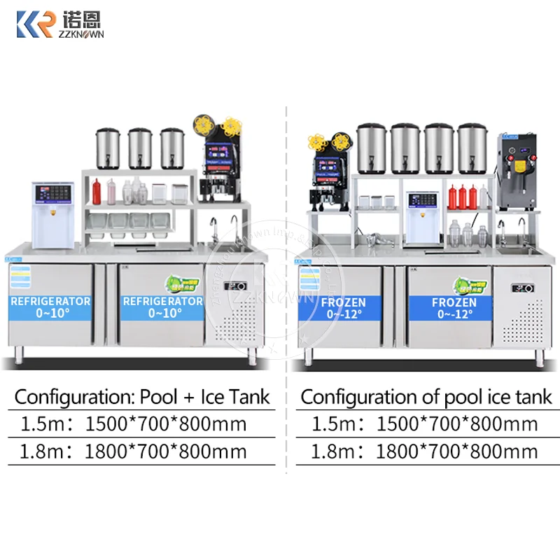 Kiosque de Perles de Thé à Bulles, Kiosque de Jus d'Orange, Comptoir de Magasin, Conception Personnalisée, Chamonix