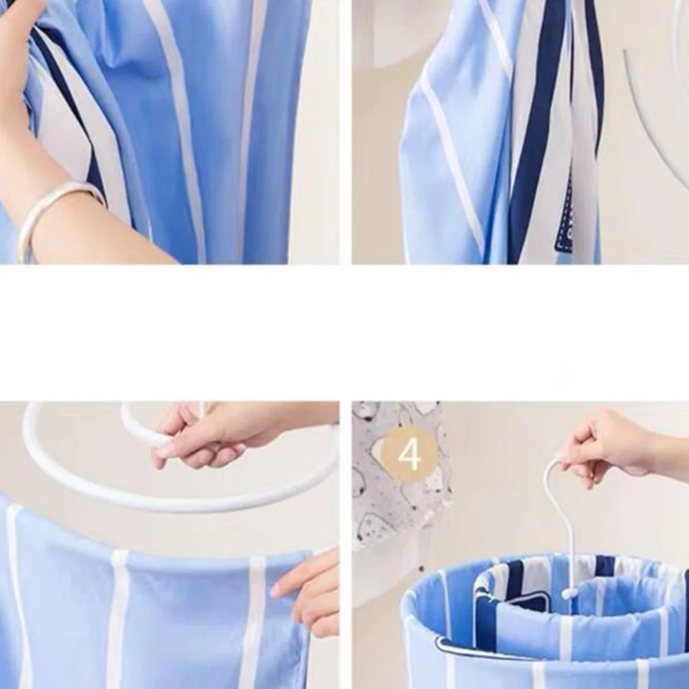 

Creative Spiral Hanger Household Simple Bed Sheet Hanger Space Saving Round Rack for Home Hotel Store