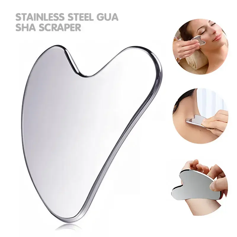 

Gua Sha Board Guasha Massage For Face Stainless Steel Body Massager Facial Scraping Plate Guasha Scraper For Neck Back
