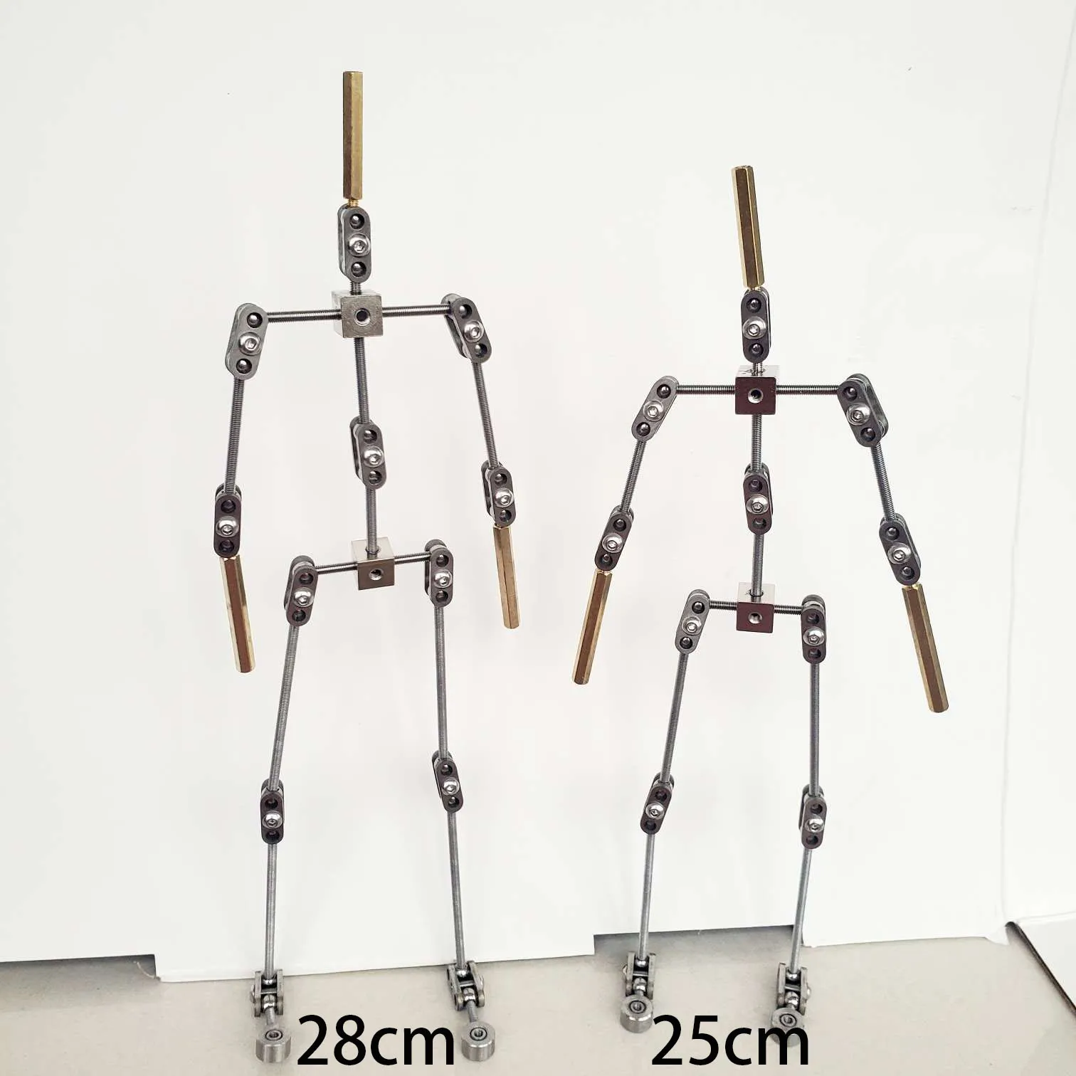 READY-MADE Studio Stop Motion Animated Character Skeleton Flexible Metal Puppet DIY Animation figure