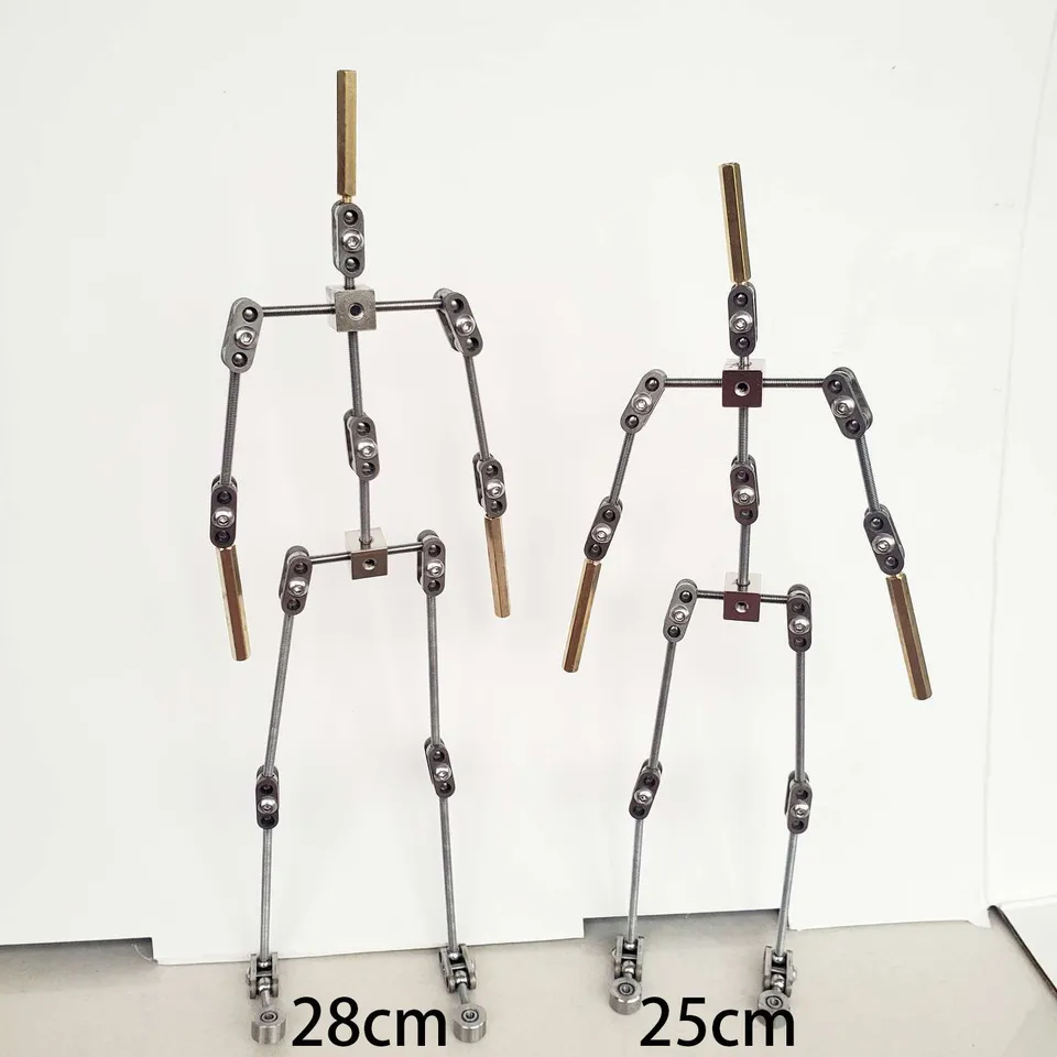 BAIYITONGDA Squelette de Personnage D'animation en Stop Motion, 14 cm-18 cm, Proportionnel 1
