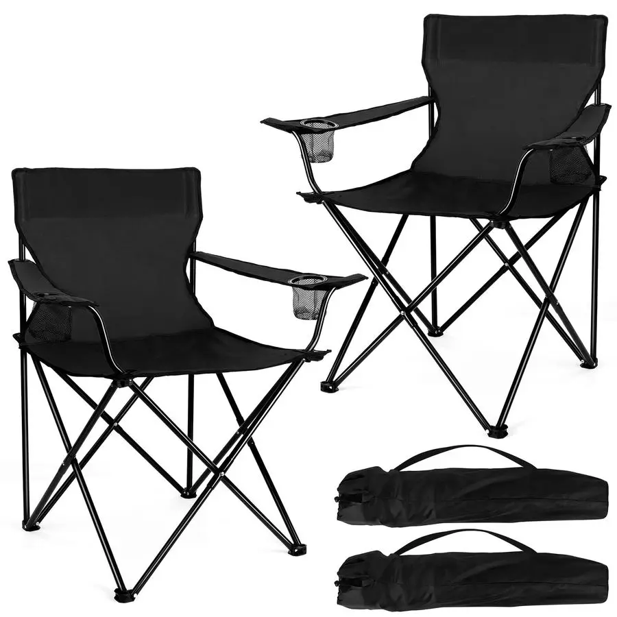 

Портативное кресло для кемпинга, складные уличные стулья для взрослых, прочные большие складные стулья для пляжа, рыбалки, пикников