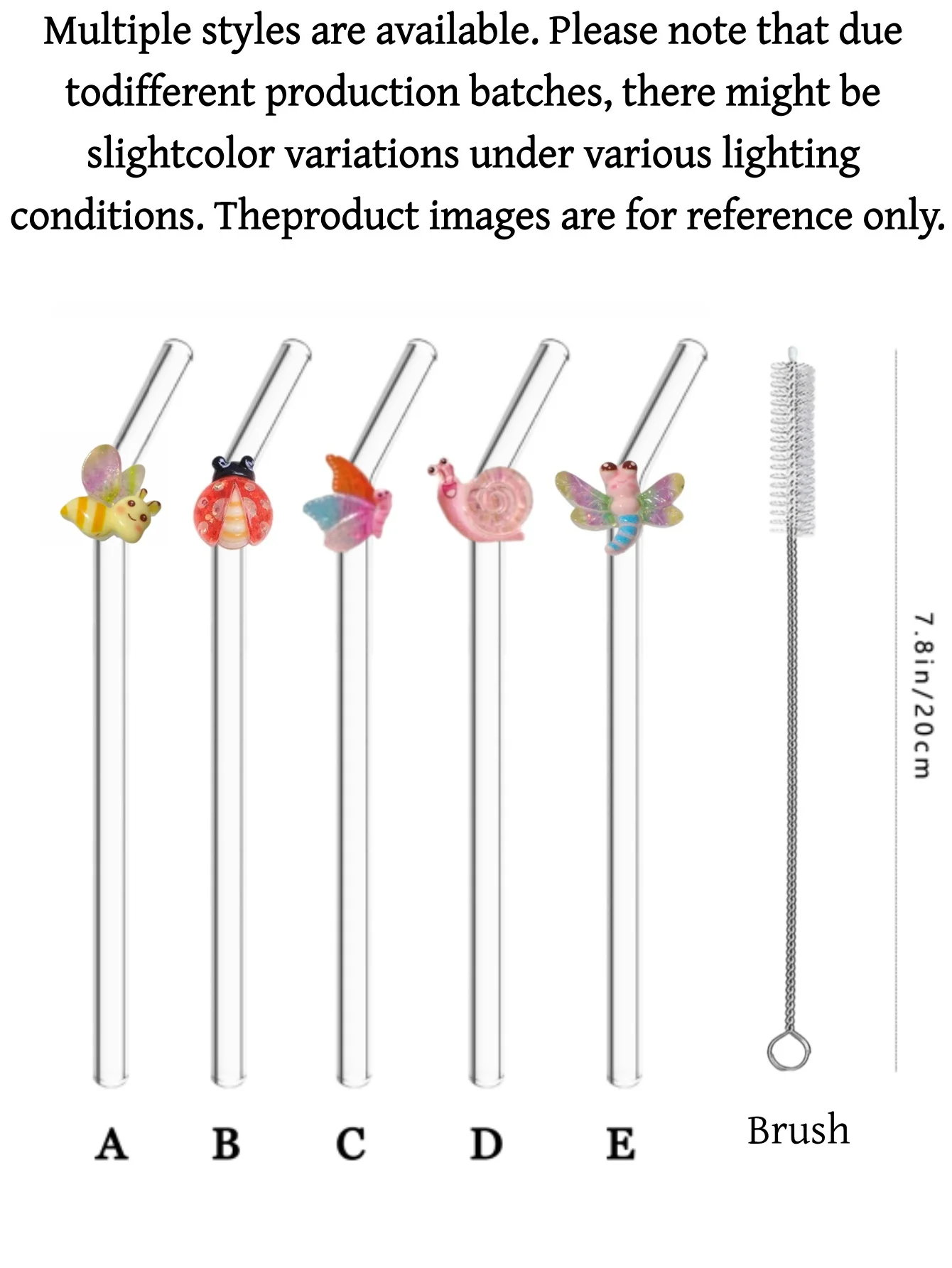 5PCS Bendable transparent decorative drinking straw, popular beach & graduation table accent, delicate gift picks - view 5