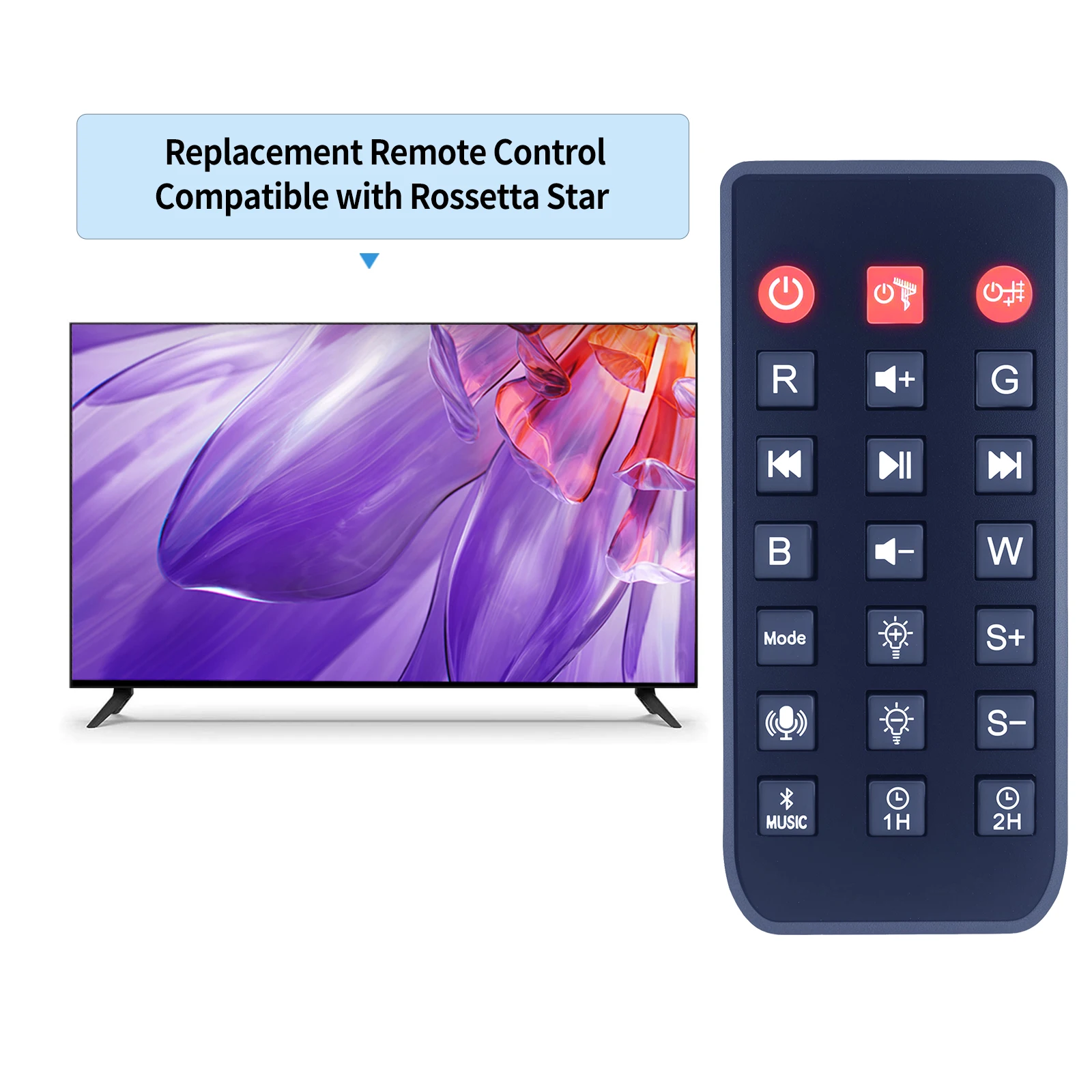 Rossetta 스타 프로젝터 RT009 HJ-XKD09용 새 리모콘