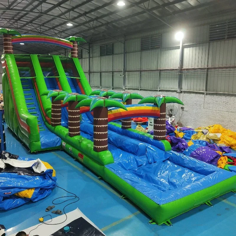 New Design Commercial Jumping Castle With Slide And Pool Giant Inflatable Water Slide Inflatable Games For Adults