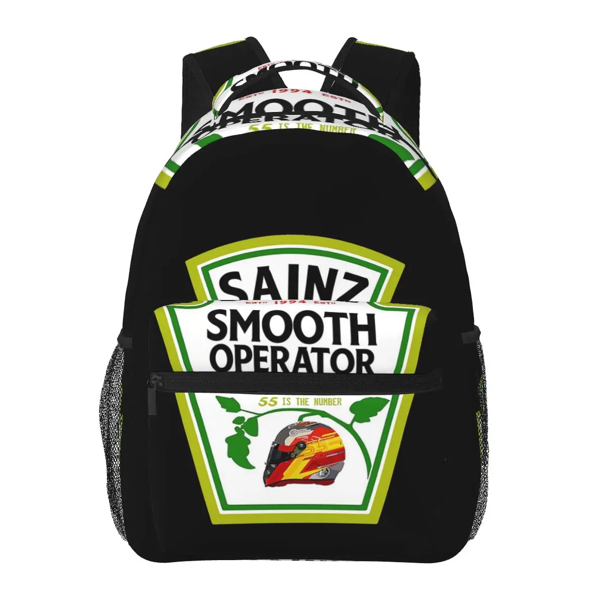 

Carlos Sainz гладкие рюкзаки с соусом чили для мальчиков и девочек, сумка для книг, детские школьные сумки, дорожный рюкзак, сумка на плечо большой вместимости