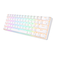 RK61 RK Royal Kludge Russian Gaming Keyboard Wireless Mechanical Keyboard 60% RGB Backlit 61 Keys Bluetooth/USB/2.4G Typewriter