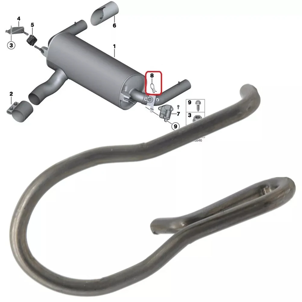 1 قطعة سيارة الإلكترونية العادم المحرك رفرف صمام الربيع كليب لسيارات BMW 1/2/3 العادم رفرف صمام التحكم المحرك كليب