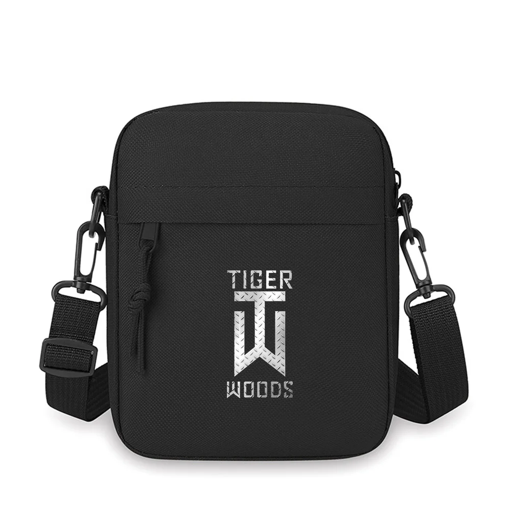 Metal letters diamond pattern dark background Men Crossbody Bag Single Shoulder Women Cartoon Anime Film Printing Design Unisex