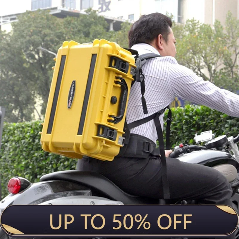 Outdoor Large Tool Case Backpack Empty Waterproof Tool Case Camera Protection Suitcase Tools Organizer Storage Toolbox Packaging