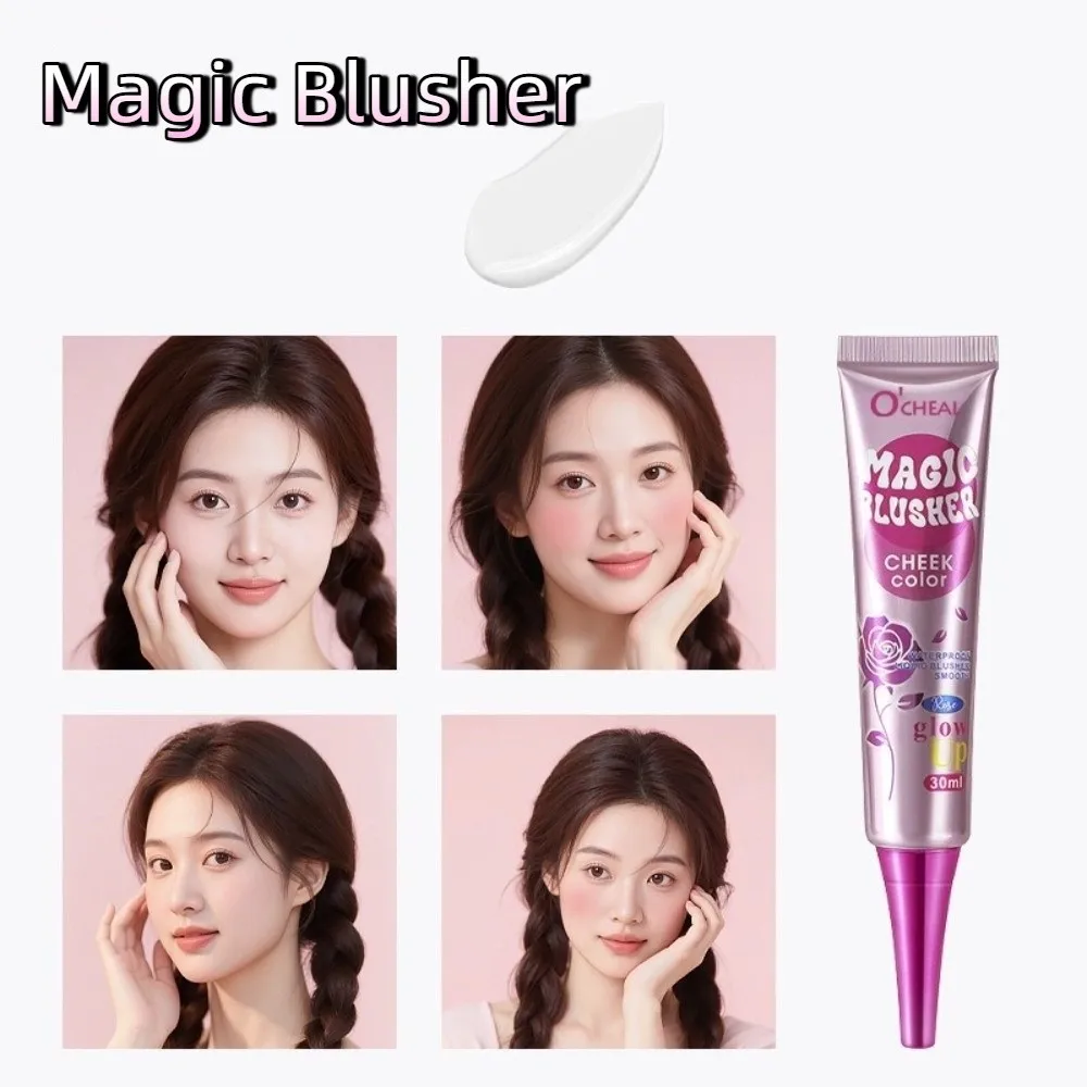 Natural Nude Magic Kleurveranderende Blusher Goede teint Gemakkelijke make-up Gradiëntveranderende Blush Langdurig mat