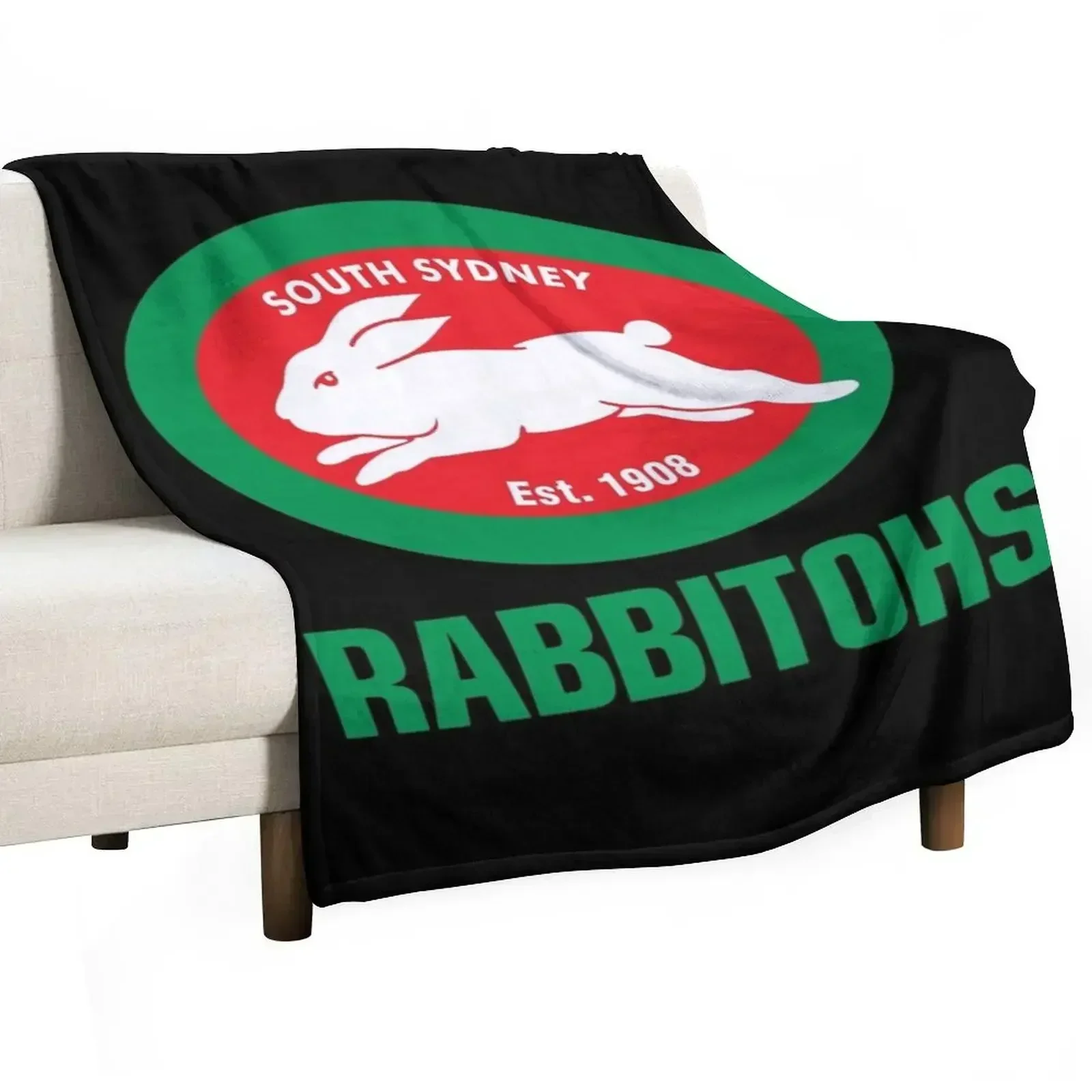 SOUTH SYDNEY RABBITOHS Throw Blanket Plaid Thermal Blankets