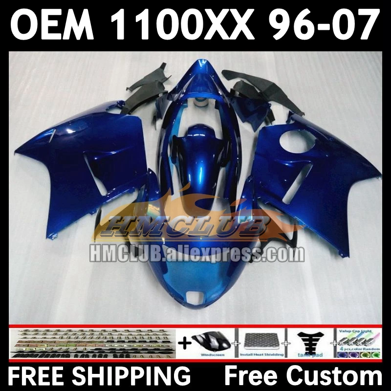 Blackbird For HONDA CBR 1100XX CBR1100 XX 86No.50 CBR1100XX 96 97 98 99 00 01 2002 gloss blue 2003 2004 2005 2006 2007 Fairing