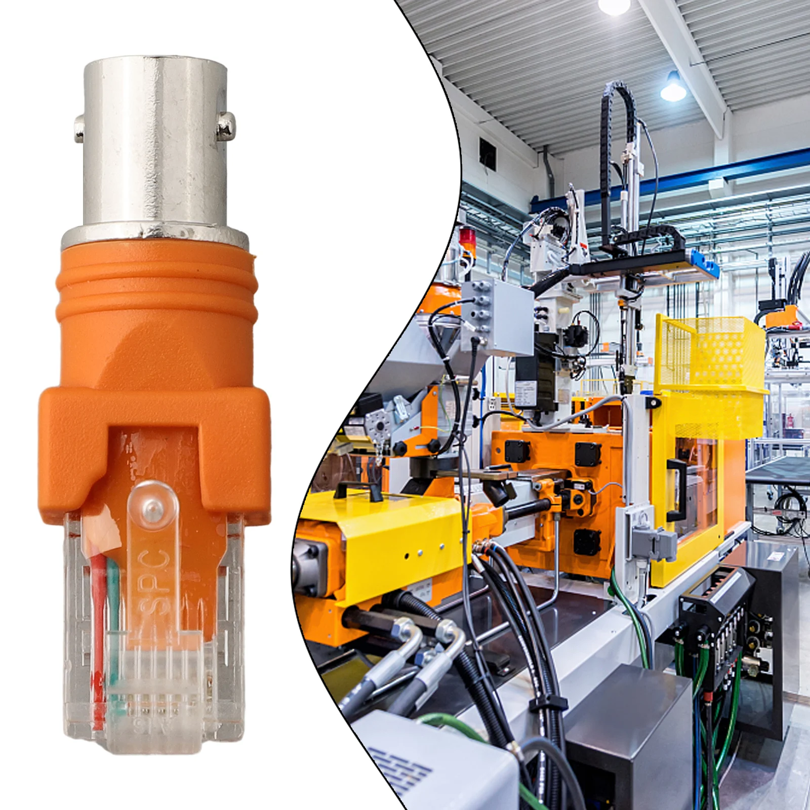 Coaxial Adapter RF Female to Male Connector with BNC Interface for Signal Transmission and Connection Applications