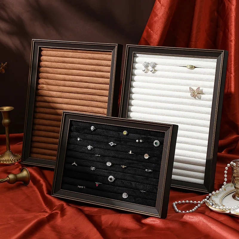 Vertical Ring Stand Minimalist Large Capacity Earrings Stands Portable Women Trinkets Organizer Holder Jewelry Display Shelf
