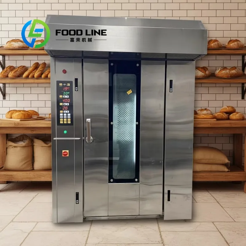 Rotary Oven Industrial Bread Baking Use Thick Insulation Layer Heat Retention System Village Bakery Shop Use Wholesale Price