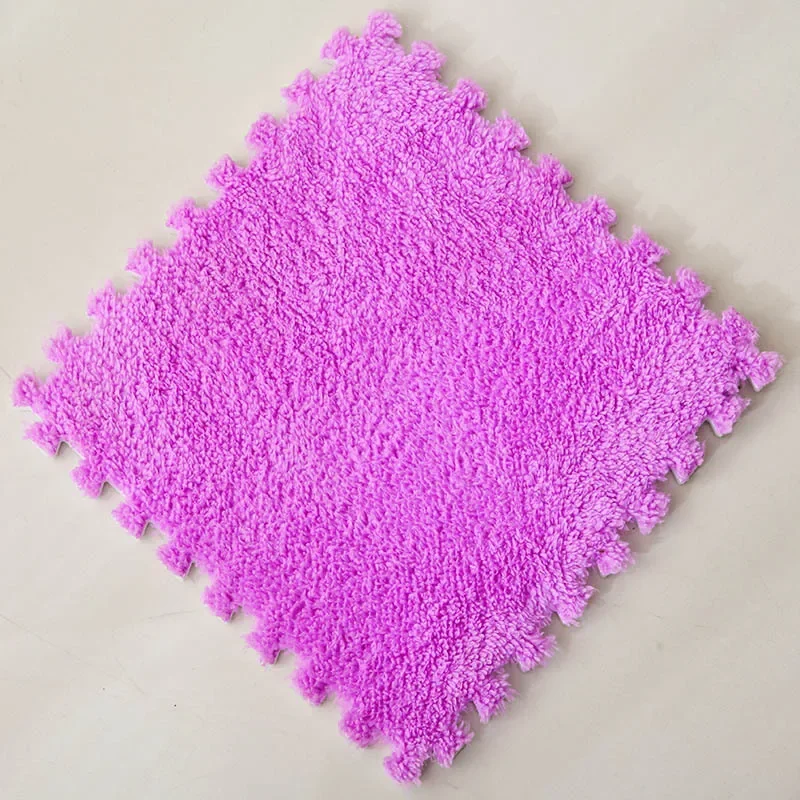 10/20 Stuks Zachte Pluche Kindermat Baby Speelkleed Baby Speelgoed Eva Foam Puzzel Tapijt In Kinderkamer warm Houden Speelmat Vloermat