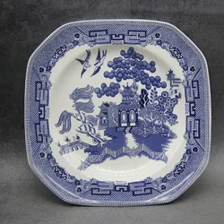 The Blue Willow Dinner Set Elegant England Style Dinner Ware  Ceramic Breakfast Plate Beef Dishes Dessert Dish Soup Bowl