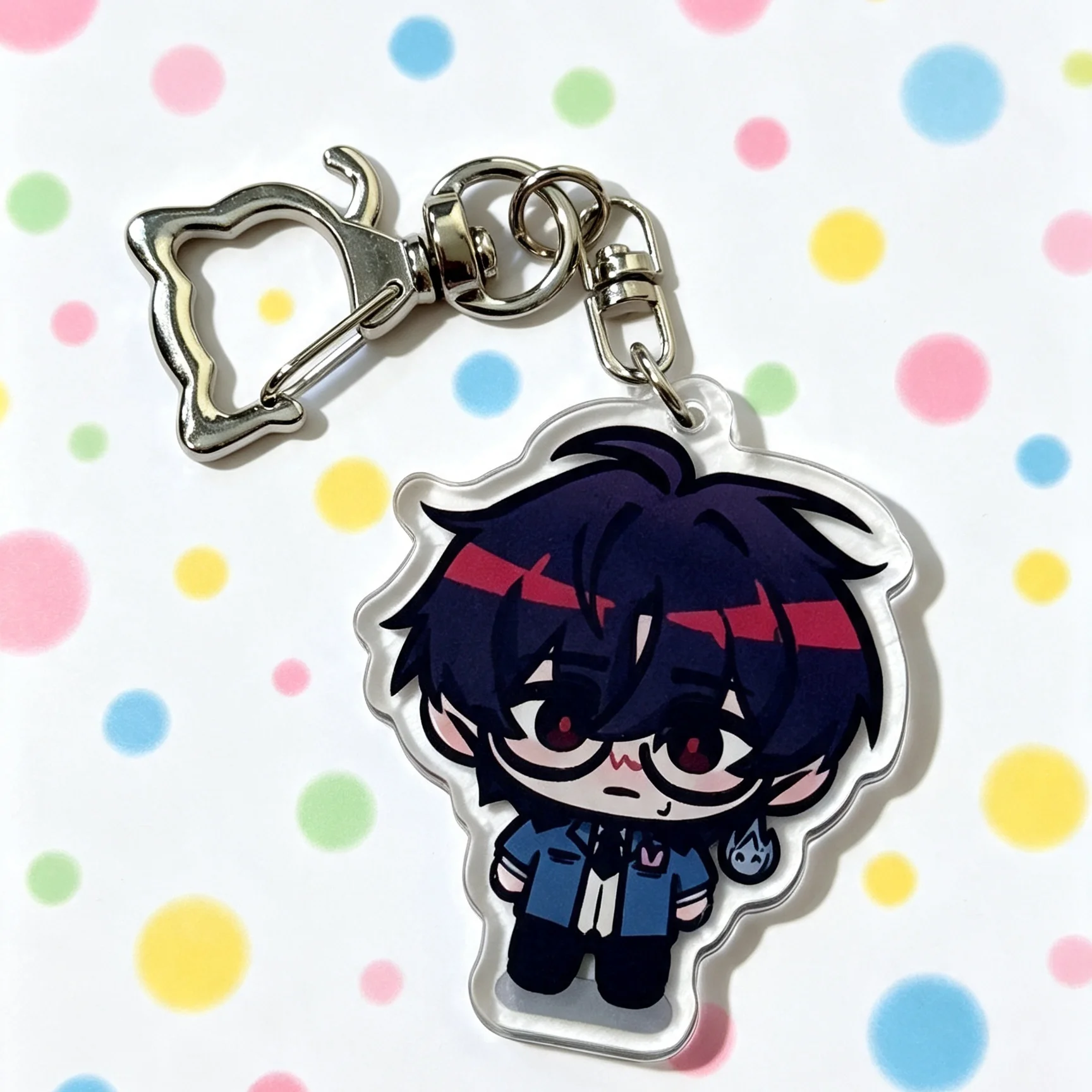 Kawaii Chibi Character Acrylic Keychain, Cute Cartoon gsgw charm, Aesthetic Bag Pendant, Lovely Decor Accessory for  Gift