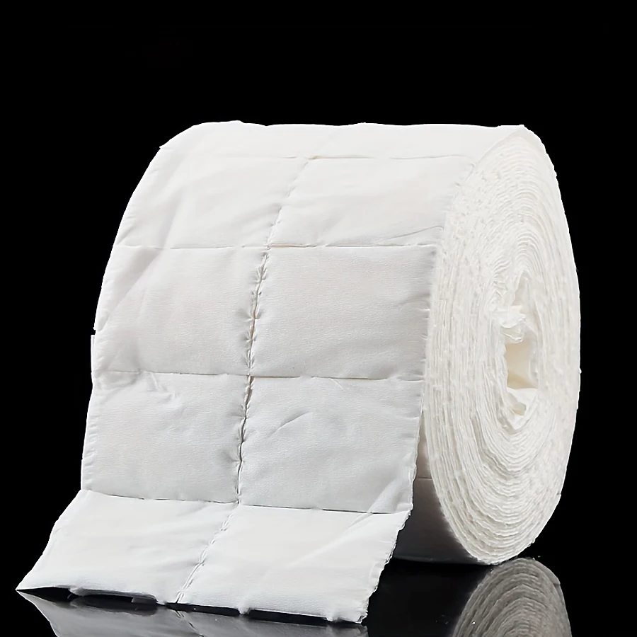 300Pcs Nail Wipes for Gel Nail Polish Lint Free Roll Pads, for Remover Cosmetic Cleaner Cleansing Manicure Tool