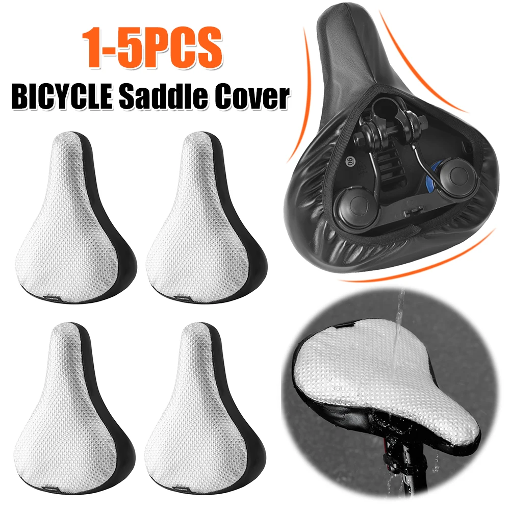 

Waterproof Bicycle Saddle Cover Aluminum Foil Insulation Bike Seat Protection Cover Cycling Cushion Seat Protector for Men Women