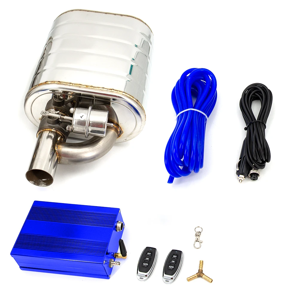 2 "2.5" 3 ''Inch Uitlaatdemper Met Dump Valve Rvs Elektrische Uitlaat Uitsparing Afstandsbediening Set of Obd Controle