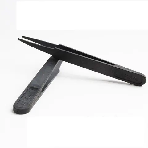 1PCS 2PCS Watch Repair Tool Antistatic Carbon Fiber Tweezers Plastic Tweezers For Watchmaker