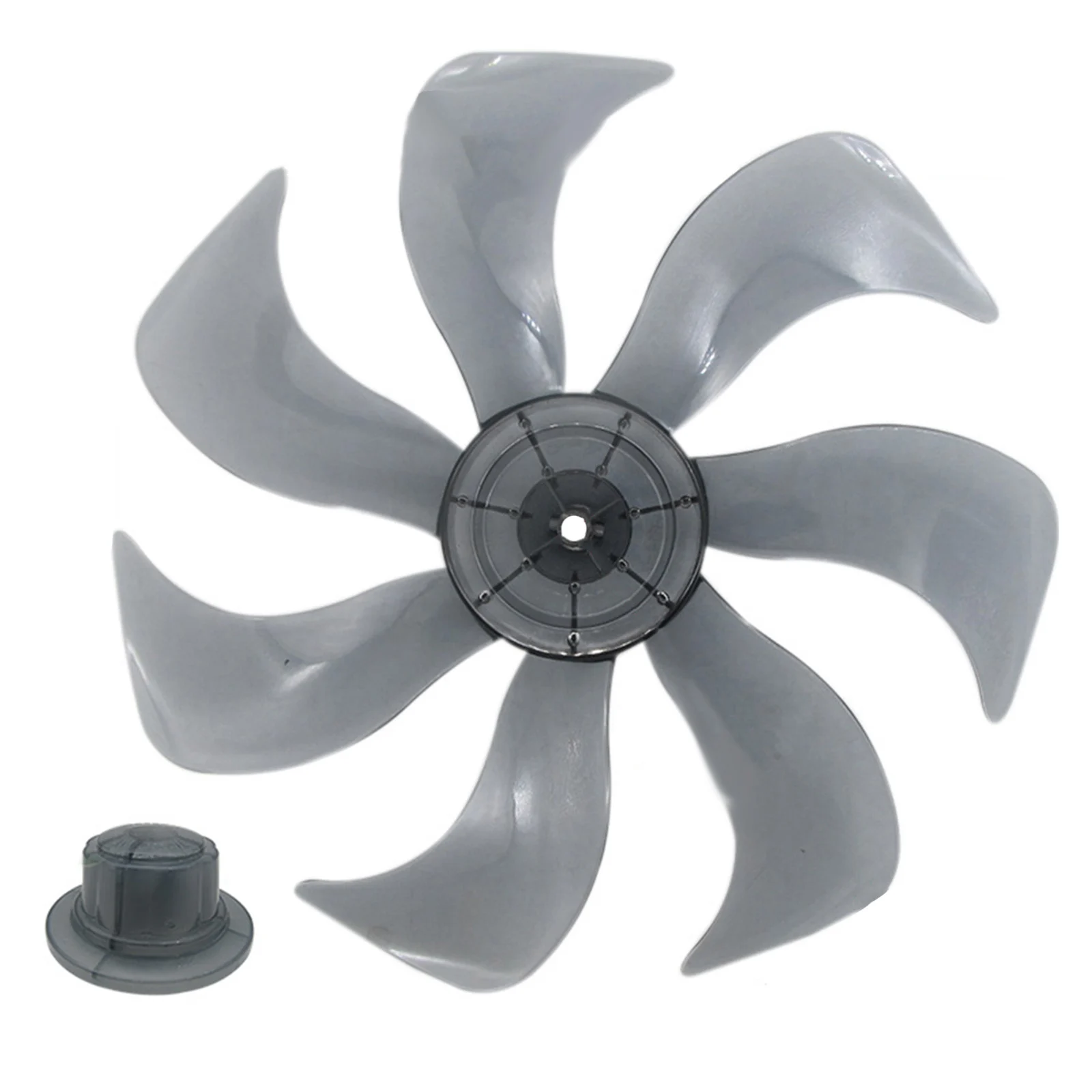 14-inch/355mm 7-blade Electric Fan Blade Replacement Parts Low Noise High-temperature Resistance Household PP Plastic Fan Blades