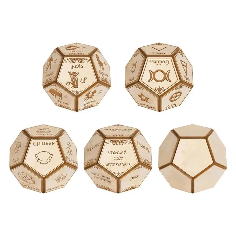 12-сторонние катящиеся игральные кости, забавная игра-декодер, многогранные игральные кости, создатель решений, настольная игра для исходящих школьных поездок, дорожных поездок, даты в путешествиях