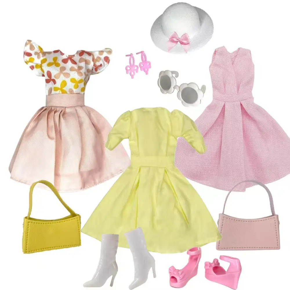 30cm Jointed Babi Doll Clothes Set Fashion Elegant Dress Top Pants Parts Set For 1/6 Xianxian Supermodel Xinyi Doll Dress-up Toy