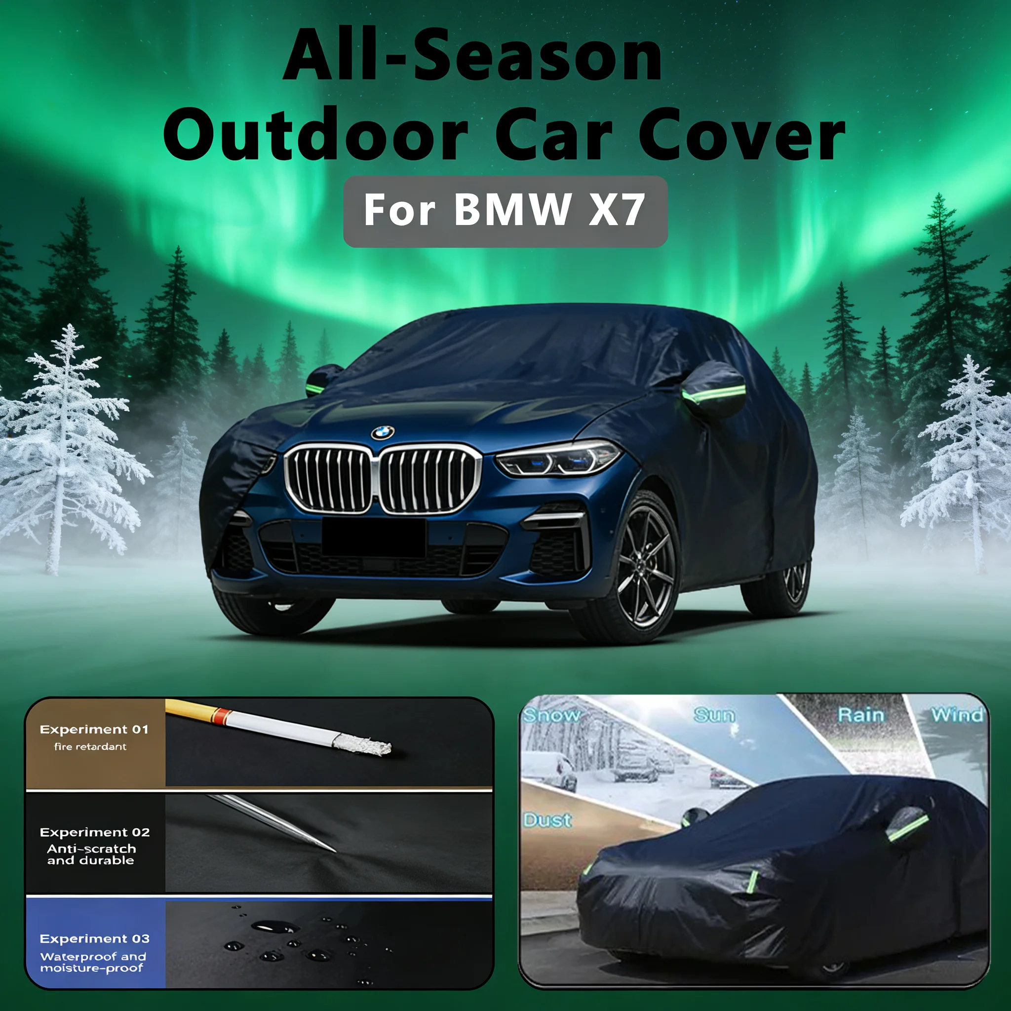

Car Cover for BMW X7 - Outdoor Full Protection, Waterproof Dustproof Heat-Resistant, All-Season Use Exterior Accessories