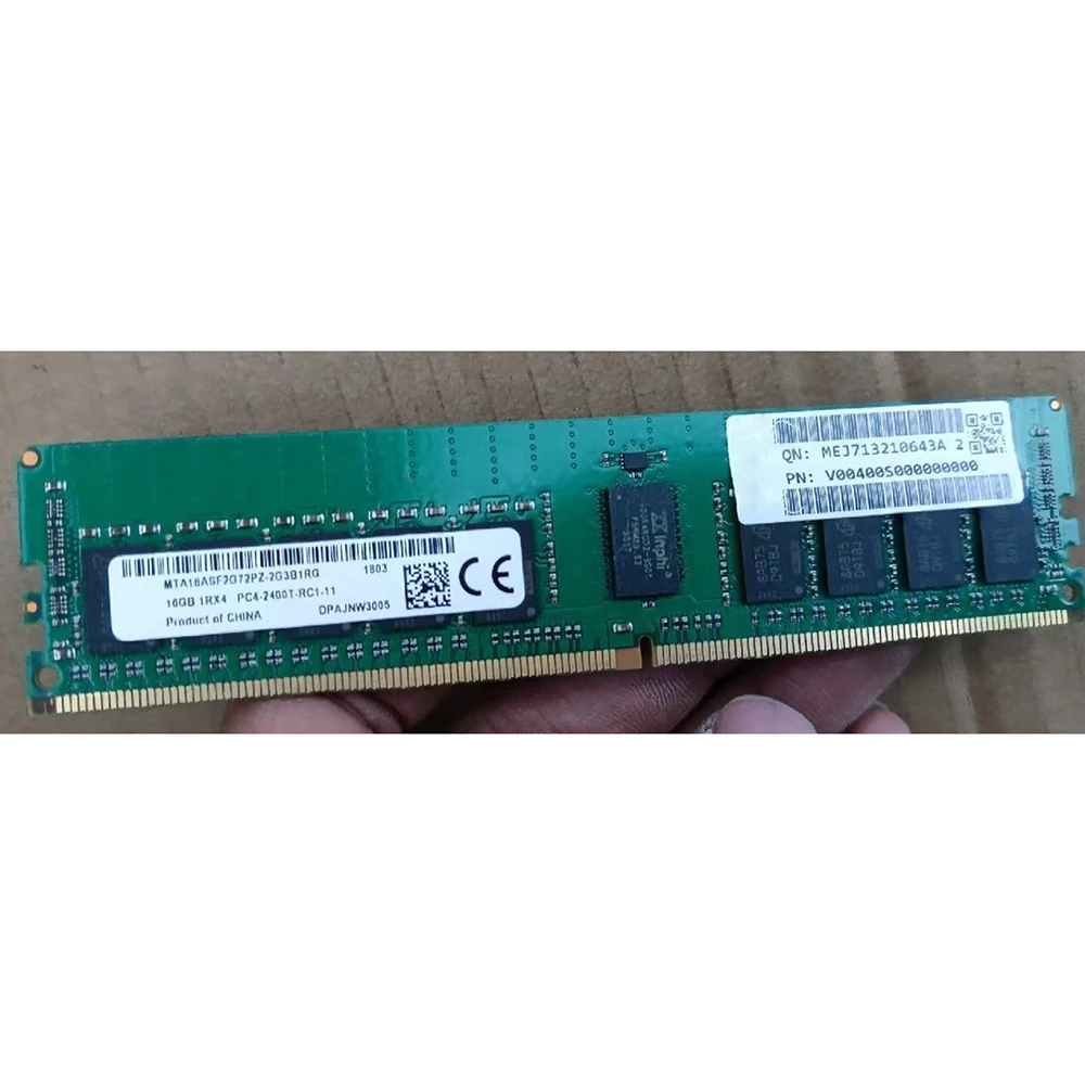 1PCS 16G 1RX4 PC4-2400T For MT Server Memory MTA18ASF2G72PZ-2G3B1RG  16GB 2400 DDR4