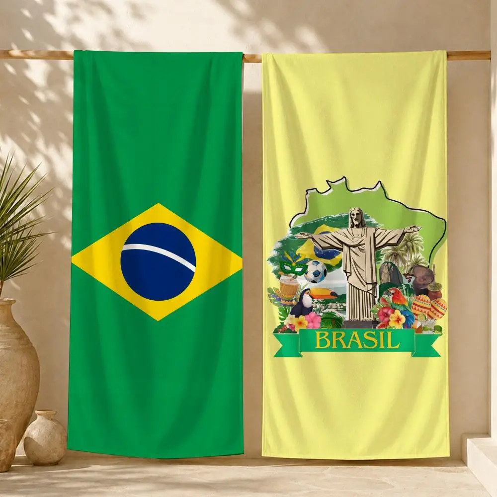 Brazil Culture Series Towel ultra-fine fiber quick drying absorbent towel, beach swimming vacation beach towel