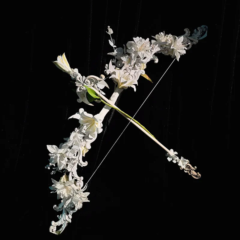 Lily Rose Angel Elf Bow and Arrow Photo Photo Photo Building Props Bridal Bouquet