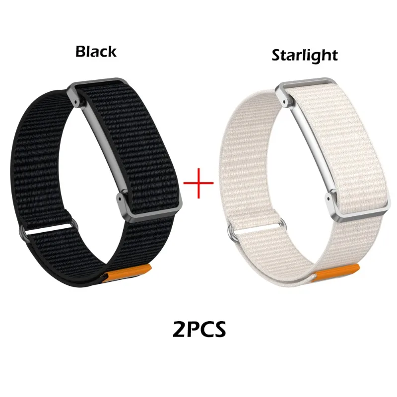 Gewebtes Nylon-Geflecht-Sportarmband für Google Fitbit Air, dehnbar, leicht, atmungsaktiv, verstellbares Schlaufenarmband.