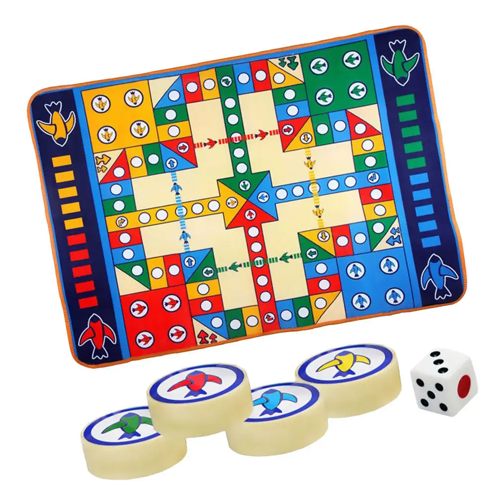 Baby Crawl Pad Flying Chess Game Mat Parent Child Educational Family Party Travel Play Carpet Gift