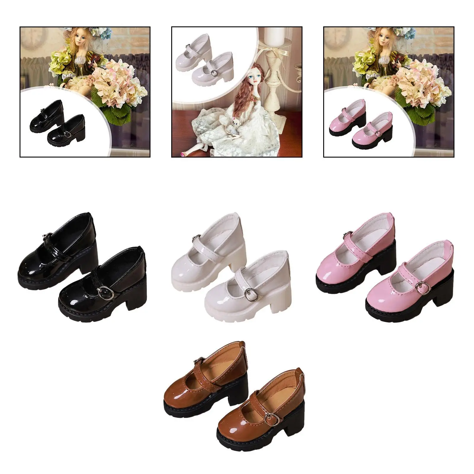 1/4 Heeled Shoes Female Shoes Imagination DIY Hands on Photo Props Flexibility Clothing Doll Decoration Doll Figure Shoes