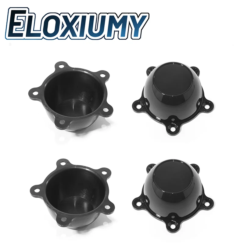 Eloxiumy 1pc or 4pcs 5 DOG EAR 1.96in SPACING WHEEL RIM CENTER CAPS Tyre Rim Hub Cap Cover Modification Car Styling Accessories
