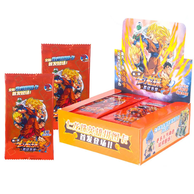 Dragon Ball Collection Card Shiny Son Goku Saiyan Vegeta Trading Proxy Flash Cards Gam Anime Battle Carte for Children Gift Toy