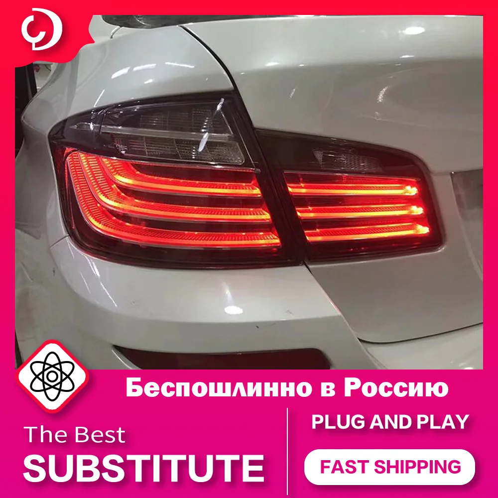 AKD Car Styling Taillights for BMW F10 F18 2011-2017 528i 530i 535i M5 LED Taillights DRL Rear Reverse Brake Light Accessories