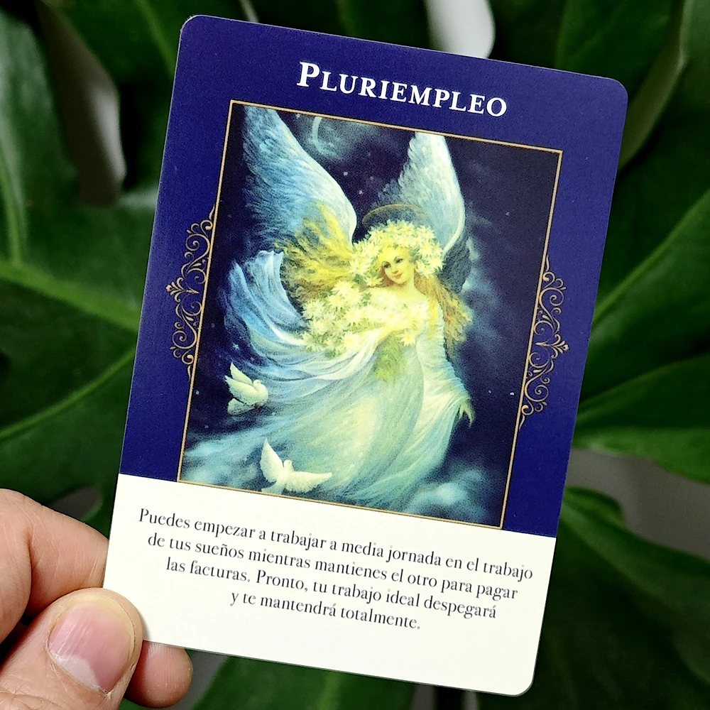 10,4 * 7,3 cm 44 stuks Oracle-kaarten Angels of Overvloed Oracle Deck Spaanse editie