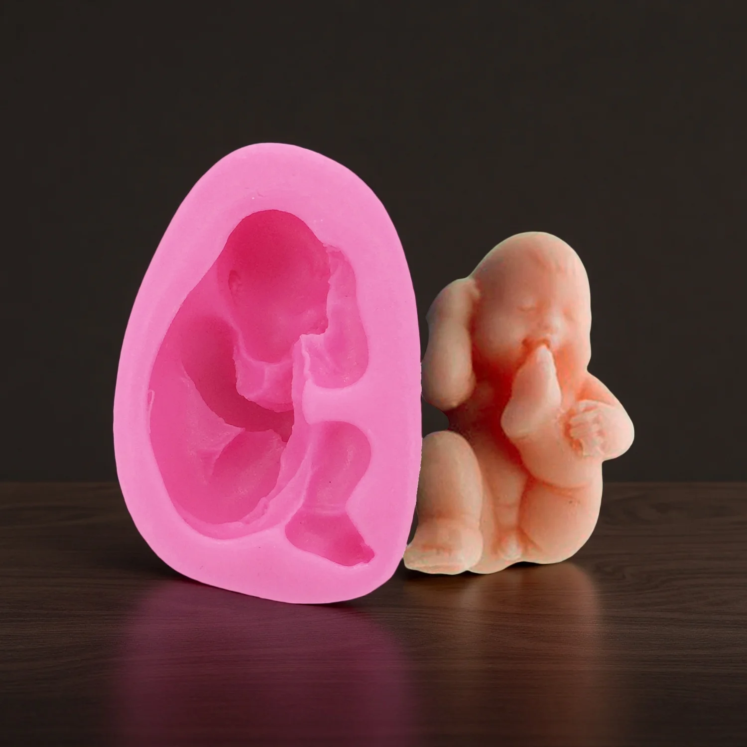 3D Baby Sleeping Soap Mold Chocolate Cake Decoration tools Fondant Cake 3D Silicone Mould Food Grade
