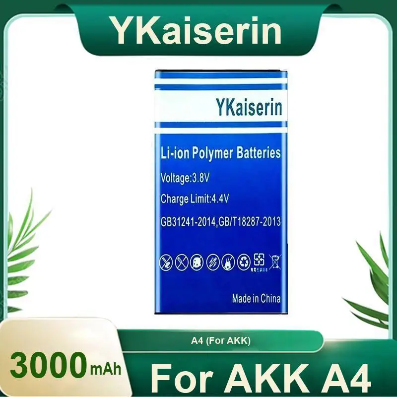 

High Performance Mobile Phone Battery For Akk A4 Environmentally Friendly 3000Mah