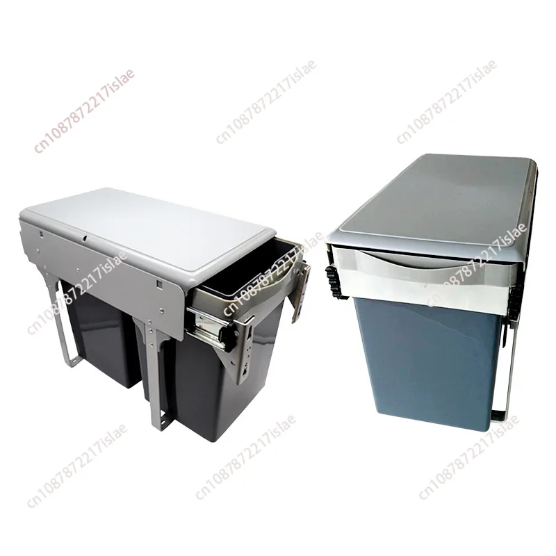 Kitchen sorting trash can, pull-out cabinet sink cabinet trash can